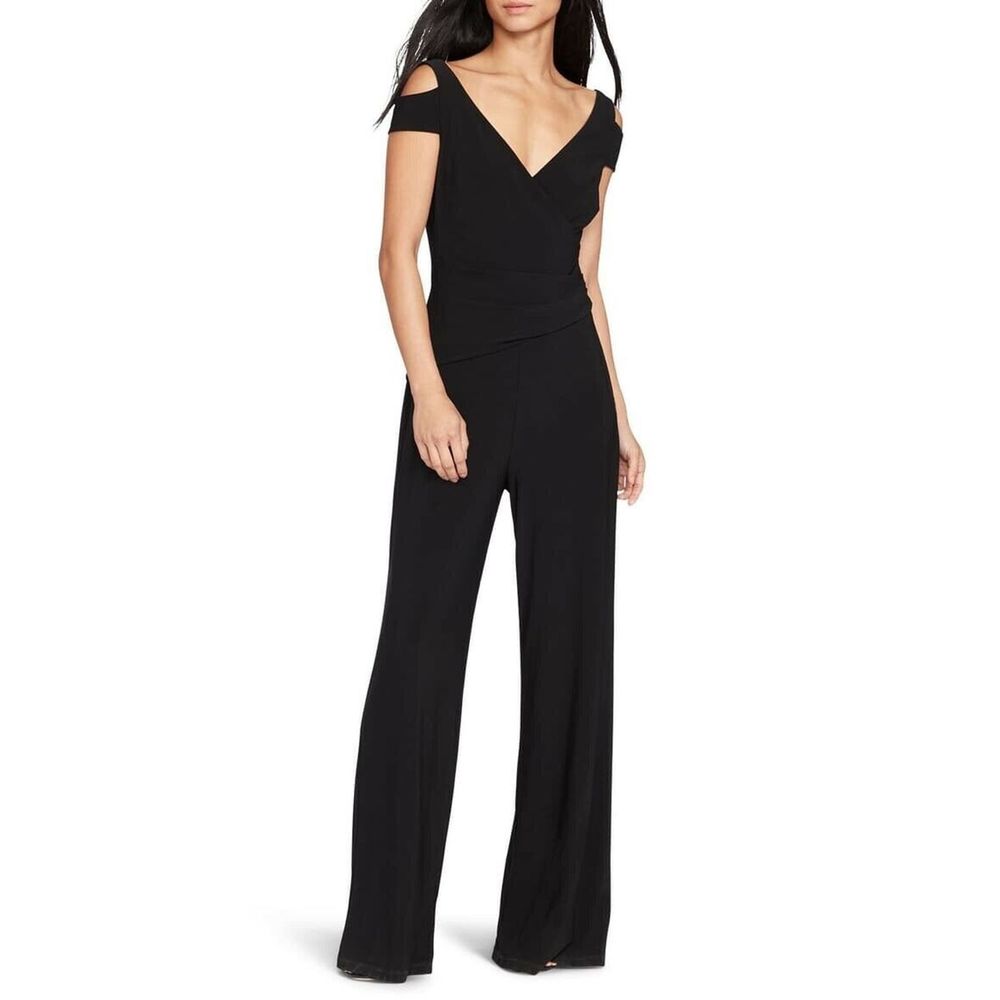 LAUREN RL  Cold Shoulder Wide Leg Jumpsuit…